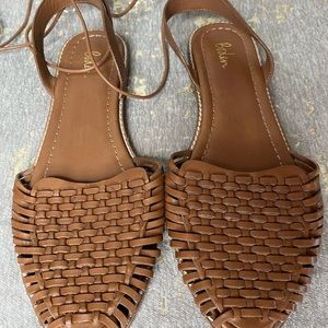 Boden size 9.5 espadrilles, tie up around the ankle